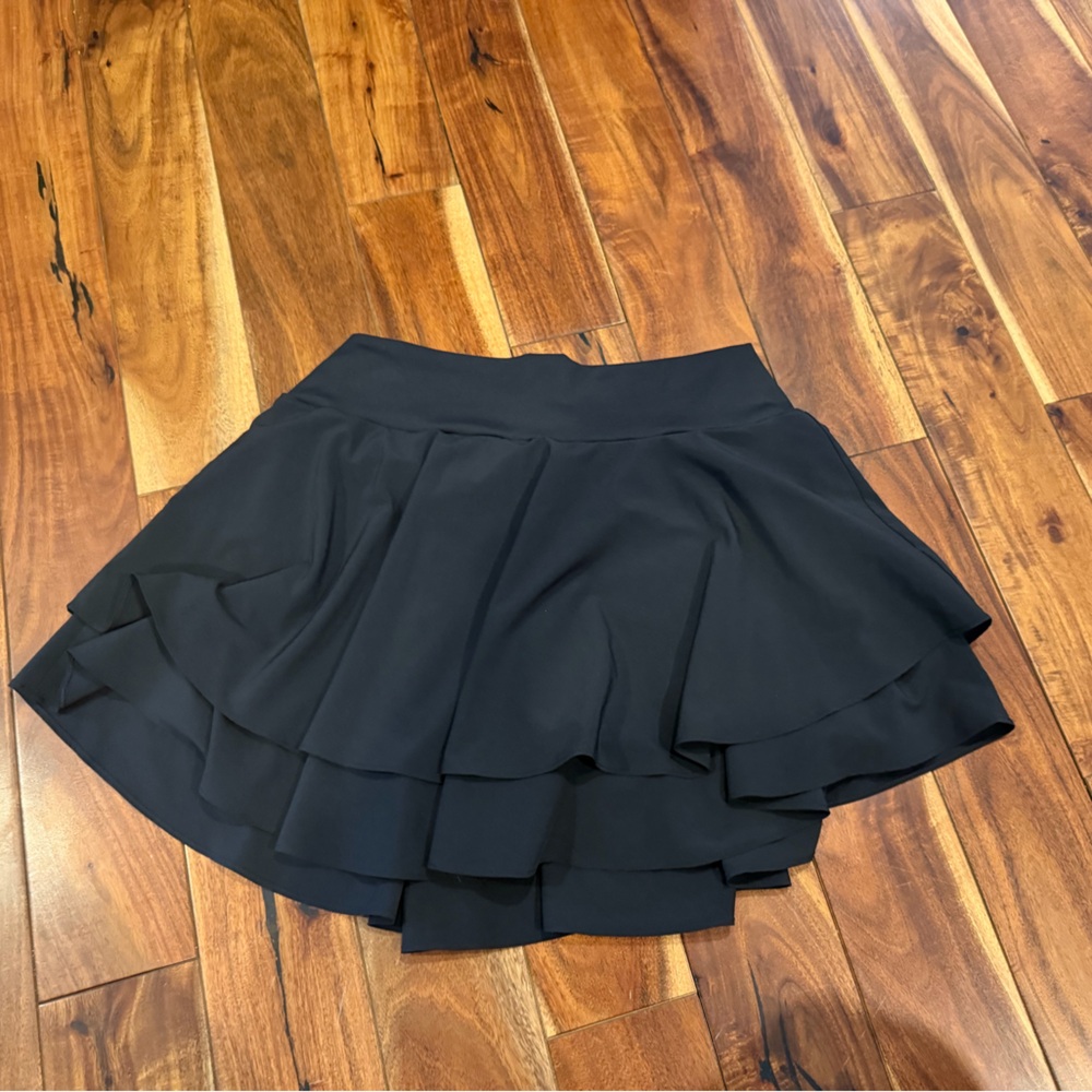 Zella Black Layered Skirt skirt size XL